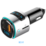 New style 18w car Bluetooth handsfree fast charger