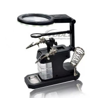 Desktop Welding Magnifying Glass Soldering Iron Stand Magnifier