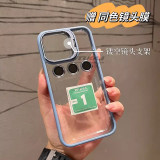 Color Lens Goggles Bracket Integrated Mobile Phone Case for IP12-15 Series