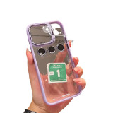 Color Lens Goggles Bracket Integrated Mobile Phone Case for IP12-14 Series