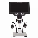 1200W HD USB  Digital Microscope For PCB Soldering Repair with 7.3 inch monitor