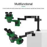 RELIFE RL-M28 Microscope Swing Arm 360 ° Rotate Universal Metal Bracket Aluminum Alloy Telescopic Folding Column Bracket