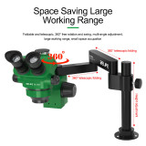 RELIFE RL-M28 Microscope Swing Arm 360 ° Rotate Universal Metal Bracket Aluminum Alloy Telescopic Folding Column Bracket