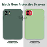 Fine hole phone case for iphone 11-14Series Camera protection Liquid silicone case