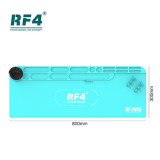 RF4 RF-PO16 800*300mm Size Laboratory Desktop ESD Work Mat With Storage Box Heat Insulation Silicone Pad For Electronic Repair