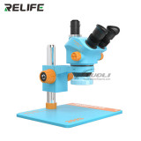 RELIFE RL-M5T B11 Trinocular HD Microscope(large-size aluminum alloy base) 7-50 Times Continuous Zoom HD Stereo Microscope