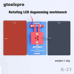 gtoolspro G-21 LCD Glue Removing Rotary Table Black Imported Mats and Red Mats