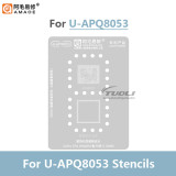 AMAOE U-APQ8053 BGA Reballing Stencil Set for GoPro Motion Camera BGA216 CPU Steel Mesh for Phone Maintenance