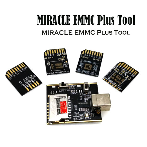 Herramienta ORIGINAL MIRACLE eMMC Plus/Adaptador Miracle eMMC 5 en 1 para placa Bga 153.221.254