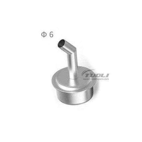 Curved nozzle for 861 series and 2008 series hot air gun station