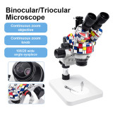 QIANLI MEGA-IDEA Binocular / Triocular Microscope for Mobile Phone Repair 7-45x Continuous Zoom PCB Soldering Microscope