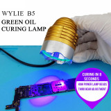 WYLIE B5 UV Lamp Green Oil Fast Curing Light for Mobile Phone Logic Board CPU NAND Chip Repair Tool USB