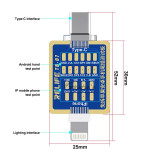 RELIFE TB-07 Mobile Phone Tail Plug Test Board No Need Disassemble Changing Test for iPhone Android Quickly Locate Faults Tool
