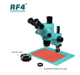 RF4 Synchronous Zoom High Temperature Resistant Large Chassis 144LED Stereo Magnification Microscope RF6565-PO4