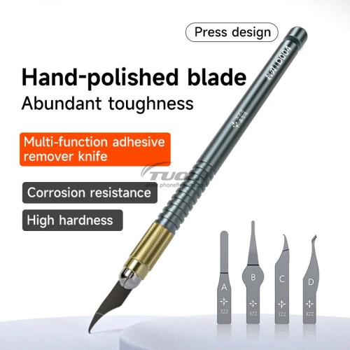 XINZHIZAO Hand-polished Blade Kit Press Design High Hardness Multi-Function Adhesive Remove Knife For Motherboard IC Chip Tools