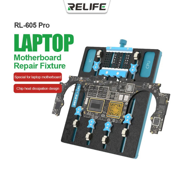 NEW RELIFE RL-605 Pro laptop Motherboard Chip Repair Rotating Fixture for Motherboard Repair Chip Removal Glue Fixed Tools