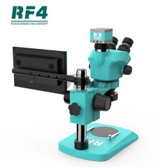 RF4 RF7050TV-2KC2-S010 144 LED Light Trinocular Industrial Microscope With 2K HD Camera S010 Monitor Electronic PCB Repair