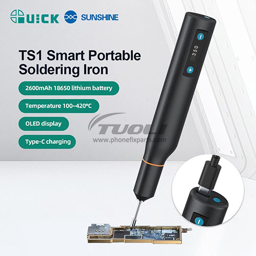 QUICK TS1 Smart Portable Soldering Iron Integrated Precision Welding Tip LCD Display, Stable Temperature, Repair Tools