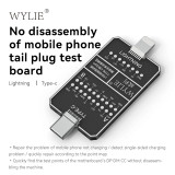 WYLIE Detachable Mobile Phone Tail Plug Test Fast Charge Board For IPHONE Android Lightning TYPE-C No charging Fault Detection