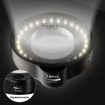 Kaisi New LED Light Microscope Polarized Led Ring Light Anti-Glare Illuminators Source Eliminates Reflections And Restores Colors