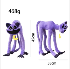 Purple color weird scary cat doll