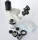 White color trinocular microscope with 0.5X 2X lens