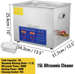 Ultrasonic cleaner 15L