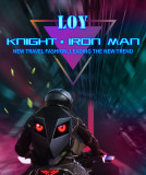 2024 new model bluetooth LED DIY video animation customized Knight backpack
