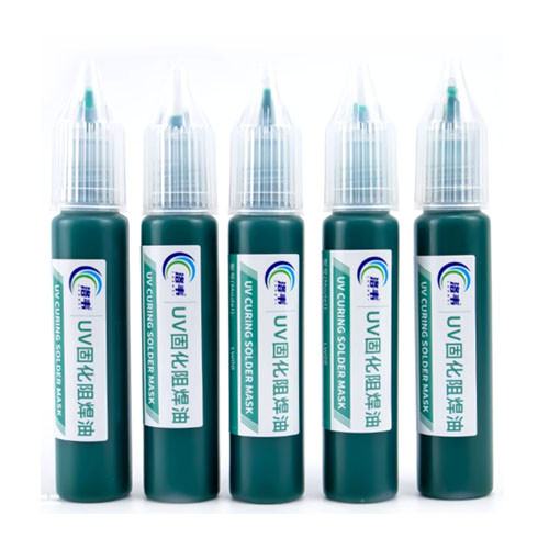 Luowei  UV curing solder mask oil, mobile phone repair insulation curing green oil, PCB circuit board insulation protective paint