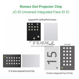 JCID Integrated Face ID Chip Romeo2 Dot Matrix Lattice For iPhone X 11 12/13/14/15 Pro Max Dot Projector Chip IC