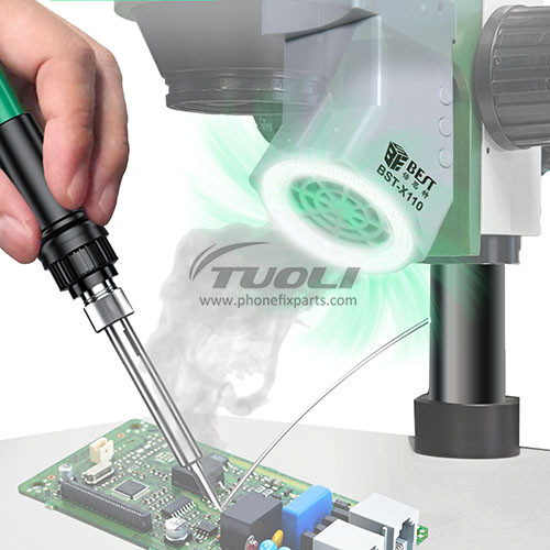 BST-X110 Microscope LED Lighting Smoking Instrument Adjustable Wind Speed Switch to Microscope Repair Work Exhaust Fan