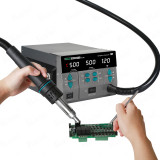 SUGON 8610DX Pro 1000W Hot Air Rework Station Microcomputer Digital Display BGA Rework Station Curved Nozzle Welding Repair Tool