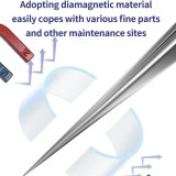 MECHANIC Tweezers GAN-15 GAN-11 Mobile Phone Repair Fingerprint Flying Wire Anti-magnetic Precision Components Fine Tip Clip