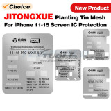 JITONGXUE Screen IC Cable Protection Planting Tin Mesh for IPHONE 11-15 Pro Max Repair POP UP Tin Planting Repair Template Tools