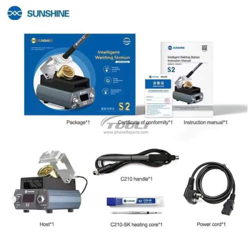 SUNSHINE S2 Smart Soldering Station For 210 40W power
