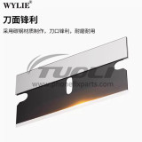 WYLIE WL-009 100Pcs Black Single Edge Blade Durable Sharp Razor For Phone Middle Frame Cover Rear Glass Scraping Pry Repair Tool