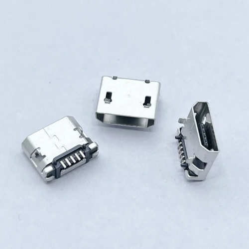 Micro USB 5pin 5.9mm DIP2 no side B type Flat mouth without curling side Female Connector For Mobile Phone Mini USB