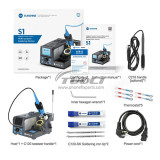 SUNSHINE S1 Precision Tweezers Multi-purpose Soldering Station Smart Color Screen ,Four-stage Storage,Repair Tools