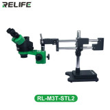 RL-M3T-STL2 7X-45X / RL-M5T-STL2 7X-50X Simul-Focal Trinocular Zoom Stereo Microscope For PCB Soldering Repair Simul-focal Stereo Microscope without camera