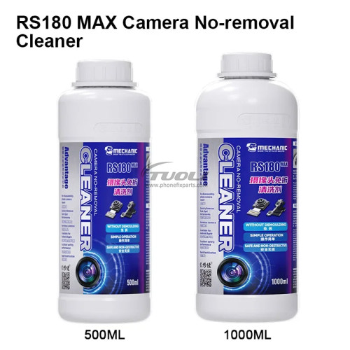 MECHANIC RS180 MAX Mobile Phone Rear Camera Cleaner 500ML 1000ML Camera Repair Use No-removal Watermark Black Spots Cleaner