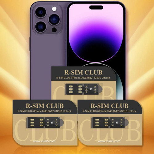R-SIM18 CLUB rsim club R-SIMCLUB CPU Unlocking Card Sim Card Sticker For RSIM 6-15promax