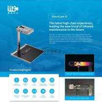 ShortCam III Infrared Thermal Camera 4K HDMI 256*192 Phone PCB Fault Diagnosis Short Circuit Leakage Detection Repair