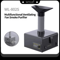 WYLIE WL-802S Fume Extractor Desktop Soldering Smoke Purifier Dust Purification System for Phone Repair Welding Absorbing Smoke