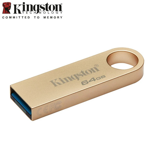 Kingston DataTraveler SE9G3 USB Flash Drive 32GB 64GB 128GB 256GB USB3.2 Gen1 Metal Gold Pen Drive Max 220Mb/s Portable U Disk