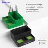 Mijing LT-15 Soldering Iron Companion Anti-slip Soldering iron cleaning area plus multi-function storage compartment tool box
