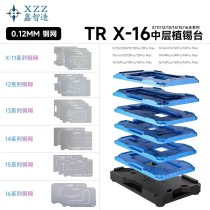 XINZHIZAO TR 18in1 /12in1/8in1 /14 /15 / 16 /17Series BGA Repair Template Steel Mesh Middle Layer Planting Tin Platform Magnetic Base For IPhone X-17ProMax