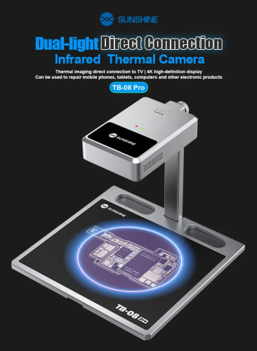 SUNSHINE TB-08 Pro Dual Light Direct Connection Rapid Diagnosis Camera Infrared PCB BGA Motherboard Maintenance Thermal Imaging