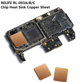 RELIFE RL-093A/B/C 0.1/0.3/0.5mm Chip Heat Sink Copper Sheet for Mobile Phone GPU CPU IC Efficient Heat Dissipation Copper Pad