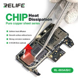RELIFE RL-093A/B/C 0.1/0.3/0.5mm Chip Heat Sink Copper Sheet for Mobile Phone GPU CPU IC Efficient Heat Dissipation Copper Pad
