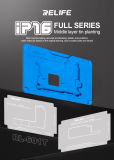 RELIFE RL-601T 25 in 1 iPhone X~16Pro Max Motherboard Middle Layer Board Plant Tin Platform 3D BGA Reballing Stencil Kit
